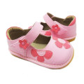 Pink Baby Squeaky Flower Shoes Girl